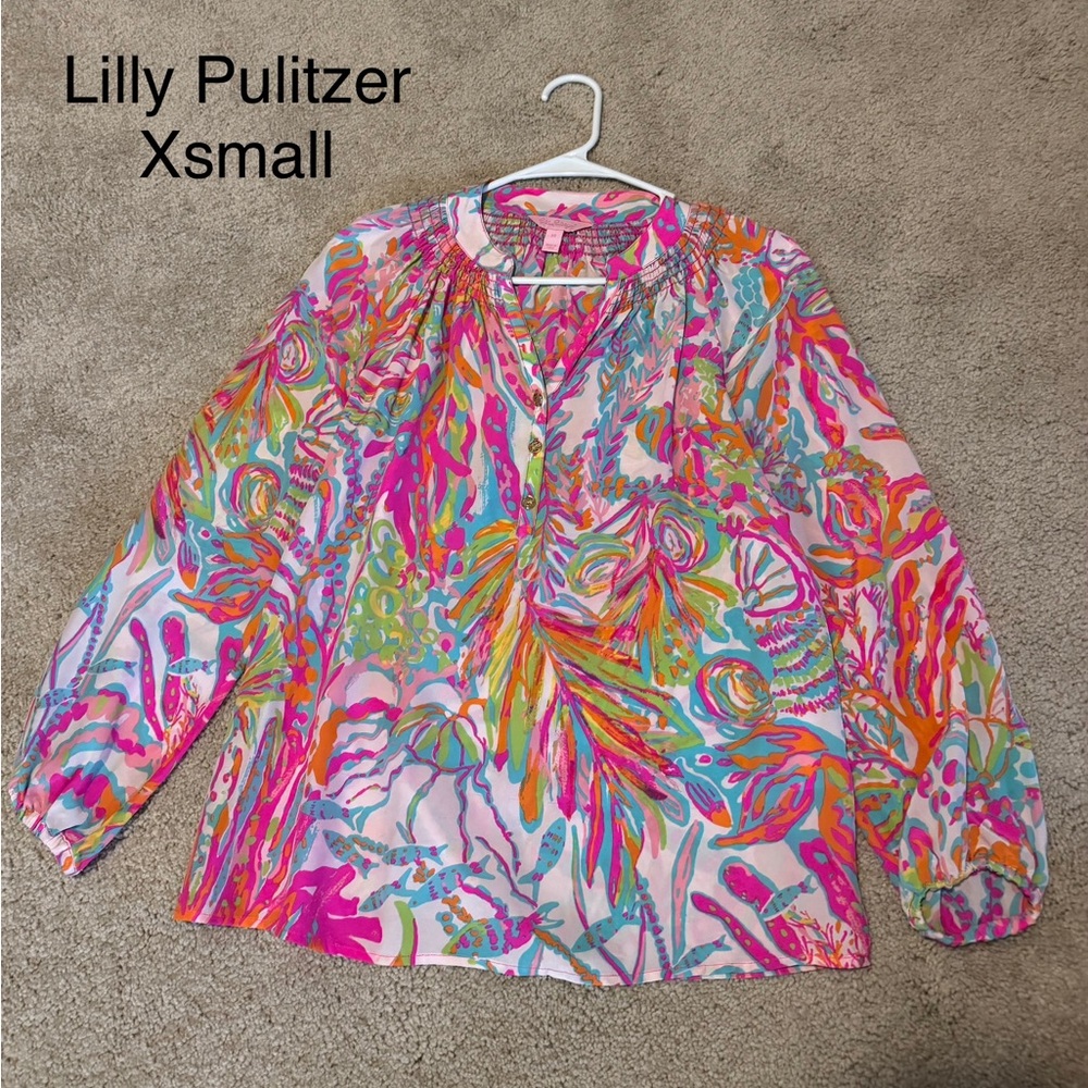 Lilly Pulitzer Multicolor Floral Top - XS